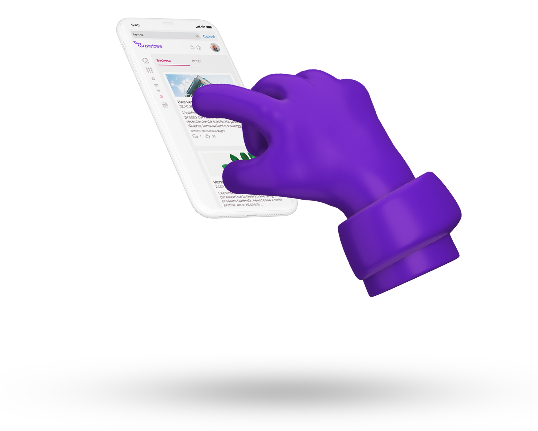 Schermata smartphone Purpletree